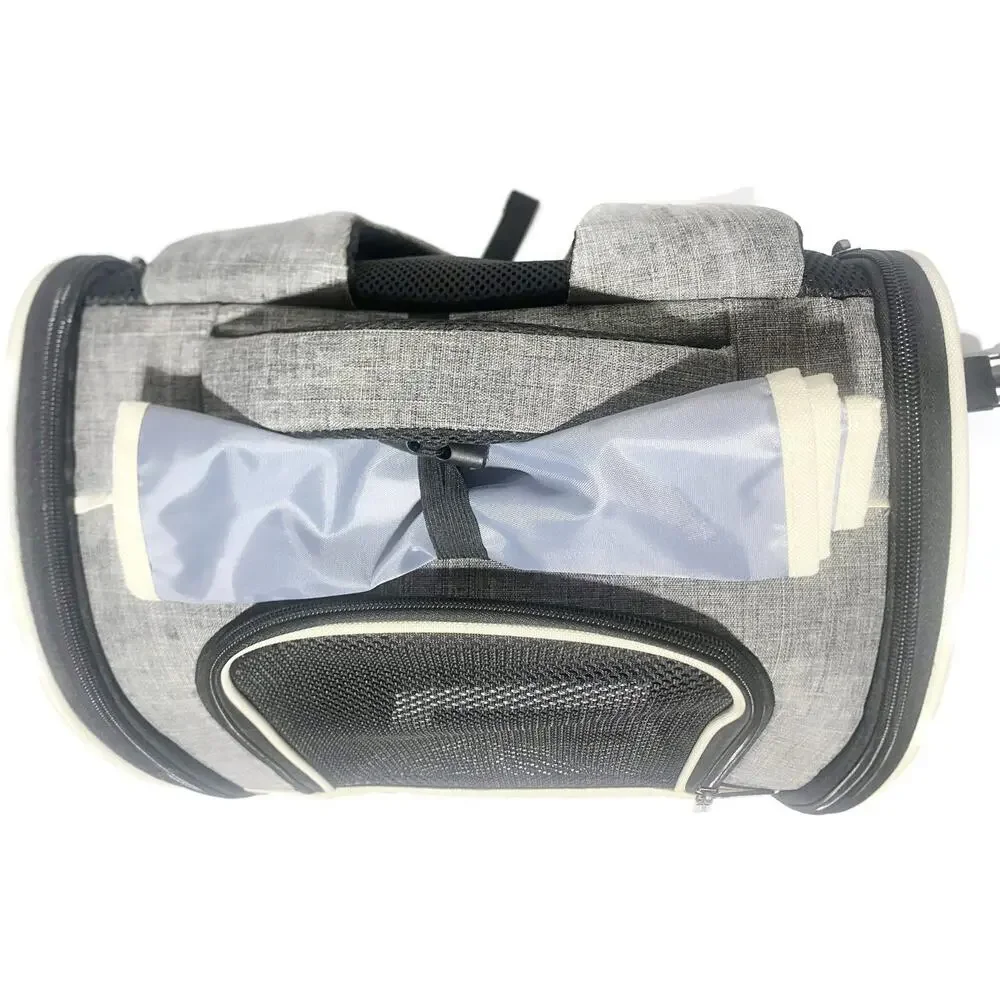 Texsens Innovative Traveler Bubble Backpack Pet Carrier Cats Dogs Black Gray